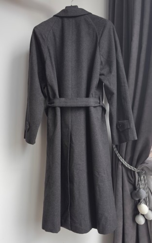 Franck Namani Cashmere Coat Long Belted Men's 50 - Picture 2 of 13