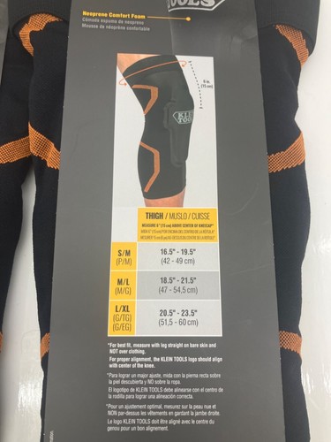 Klein Tools Compression Knee Pad Sleeves - LOT OF 2 - Picture 6 of 7