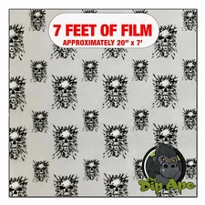 Hydrographic film Red Eyed Stamp Skulls hydro dipping 7' x 20" hydro dip