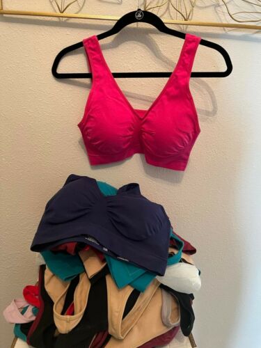 Rhonda Shear Ahh Cotton Blend Seamless Bra with Removable Pads Size Med U Pick - Picture 2 of 5