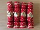 Reusable, Handmade Fabric Christmas Crackers  Set of 4