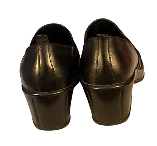 Zapato zueco de cuero negro Dansko Aubrey para mujer EE. UU. 9-9.5 40 sin cordones plisado cómodo - Imagen 10 de 10