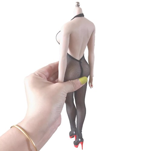 Sexy 1/6 Scale Black Elastic Backless Bodysuit Clothes for 12" Female Figure - Picture 15 of 16