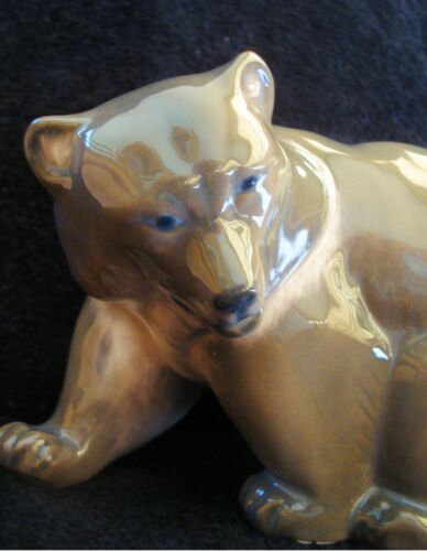VTG ROYAL COPENHAGEN WALKING BROWN BEAR PORCELAIN FIGURINE #2841 KNUD KYHN MINT - Picture 2 of 10