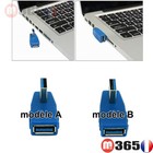 usb 3.0 Adaptateur usb femelle vers usb mâle Coude à 90° degrés 