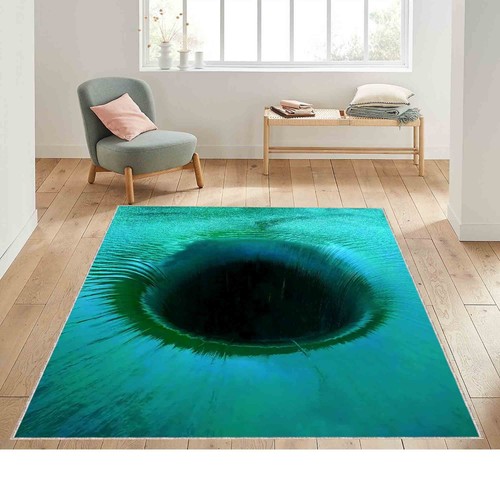 Alfombra de agujero profundo 3D, alfombra de ilusión óptica, decoración moderna del hogar, alfombra de área suave - Imagen 3 de 10