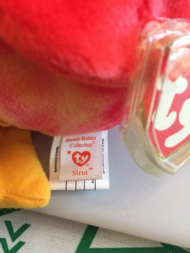 STRUT The Rooster TY Beanie Baby 1996 Vintage Original Collectible - Bild 3 von 5
