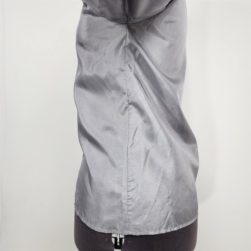 Camisa Blusa Mujer Vintage Girlwatcher Gris Manga Larga Hombro Abullonado Talla M - Imagen 5 de 8