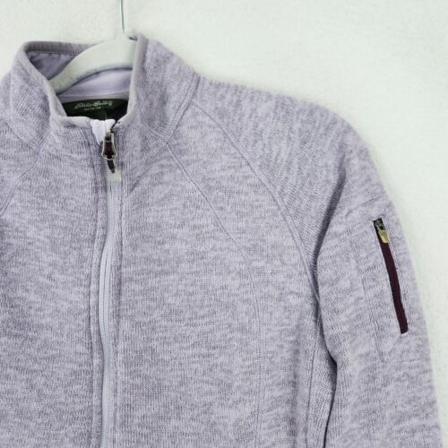 Chaqueta Eddie Bauer para mujer mediana púrpura polar cremallera completa ligera informal - Imagen 2 de 13