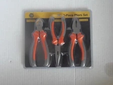 TUFFWORKS - 3 PIECE PLIERS SET -6" DIAGONAL, LONG NOSE & COMBINATION (LB-4)