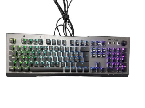 Roccat Vulcan 120 Tastiera da Gioco Meccanica per PC, Interruttore Titan Tattile Argento