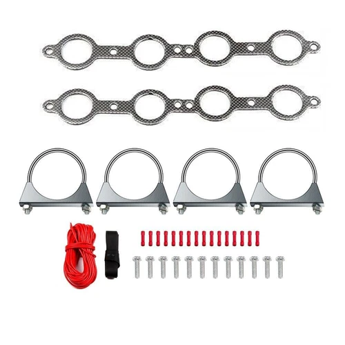 For 99-06 Chevy GMC Sierra Silverado1500 GMT800 Headers Exhaust Manifold +Y Pipe - Picture 5 of 11