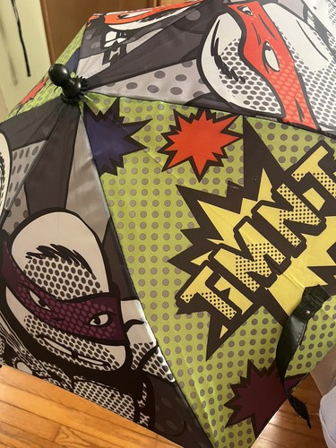 HTF Teenage Mutant Ninja Turtles 22” Kids Umbrella Nickelodeon 2016 Fantasia NWT - Picture 8 of 14