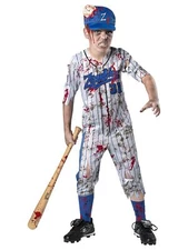 In Character Boys Home Run Horror Baseball Player Halloween Costume Small (6/7)