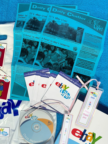 RARE 2002 1st eBay Live Anaheim Convention Package-Meg Whitman & Pierre Omidyar - Picture 3 of 7