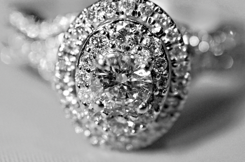 Vintage 14k white gold diamond engagement and wedd. band ring. - Picture 9 of 22