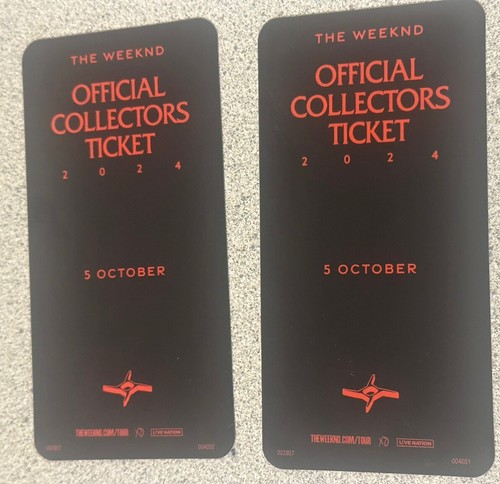 The Weekend Collector Tickets X 2. After Hours Til Dawn Tour. - Picture 2 of 2