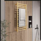 Luxury Bathroom Accessory Brushed Gold Towel Warmer Radiator Heater for Hotel