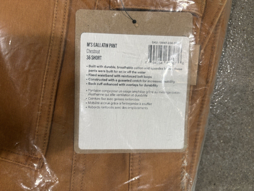 Simms Gallatin Pant - Chestnut 36W X 30L - Picture 3 of 4