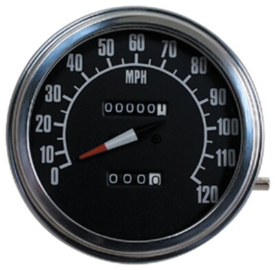 Black Replacement Speedometer For 81-84 Harley Sportster XL 48026