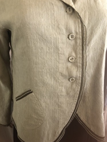 Kleen Jacket. Size Small. Pale Green. 70% Silk 30% Linen. Stunning! - Picture 4 of 7