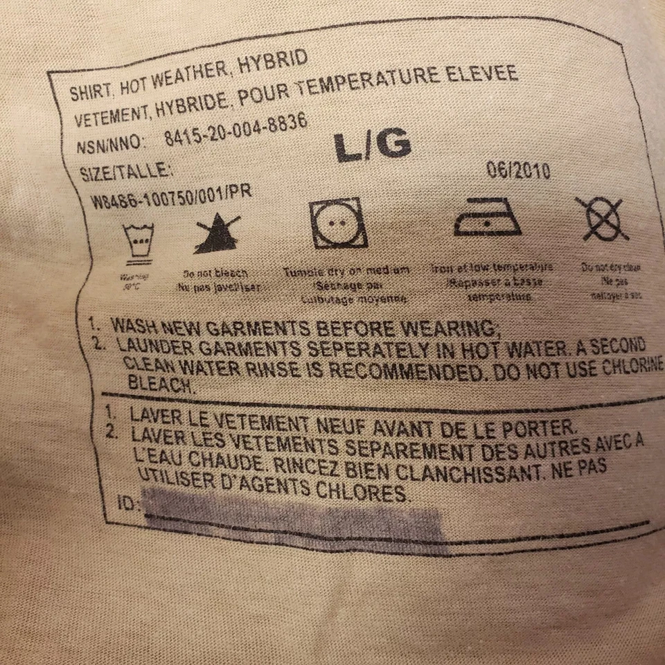 Canadian Armed Forces Arid Regions CADPAT OTW Shirt - Large - Image 4 of 4