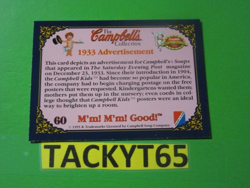 1995 CAMPBELL’S COLLECTION SINGLE BASE CARD(S) - Picture 121 of 142