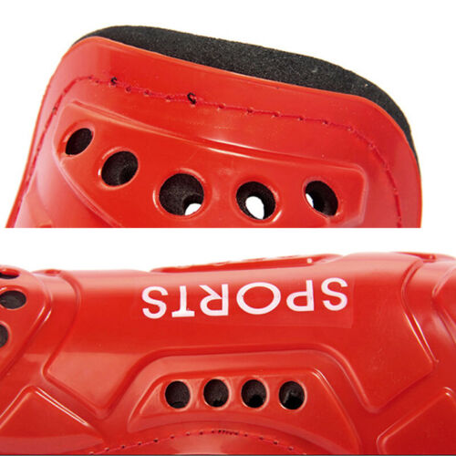 1/2Pairs Kids Adults Football Shinguards Sports Match Soccer Leg Protectors Soft - Foto 3 di 18