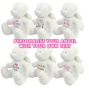 personalised angel teddy bear