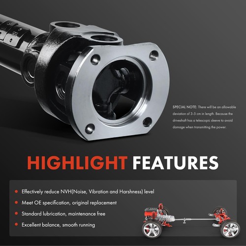 Front Side Driveshaft Prop Shaft for Dodge Ram 2500 1999 Ram 1500 1999 2000 2001 - Picture 4 of 8