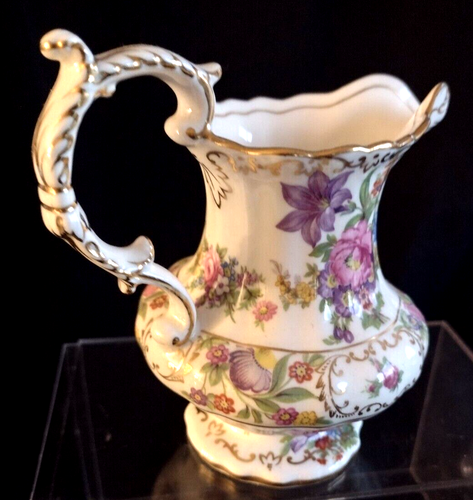 Vintage Hammersley Dresden Sprays Adorable Pitcher Bone China England Floral #52 - Picture 6 of 15
