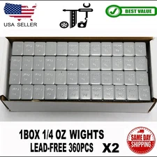 Tire Balancing Wheel Weights Stick-On Adhesive 1/4 oz (.25) pcs BIG BOX 720 ct.