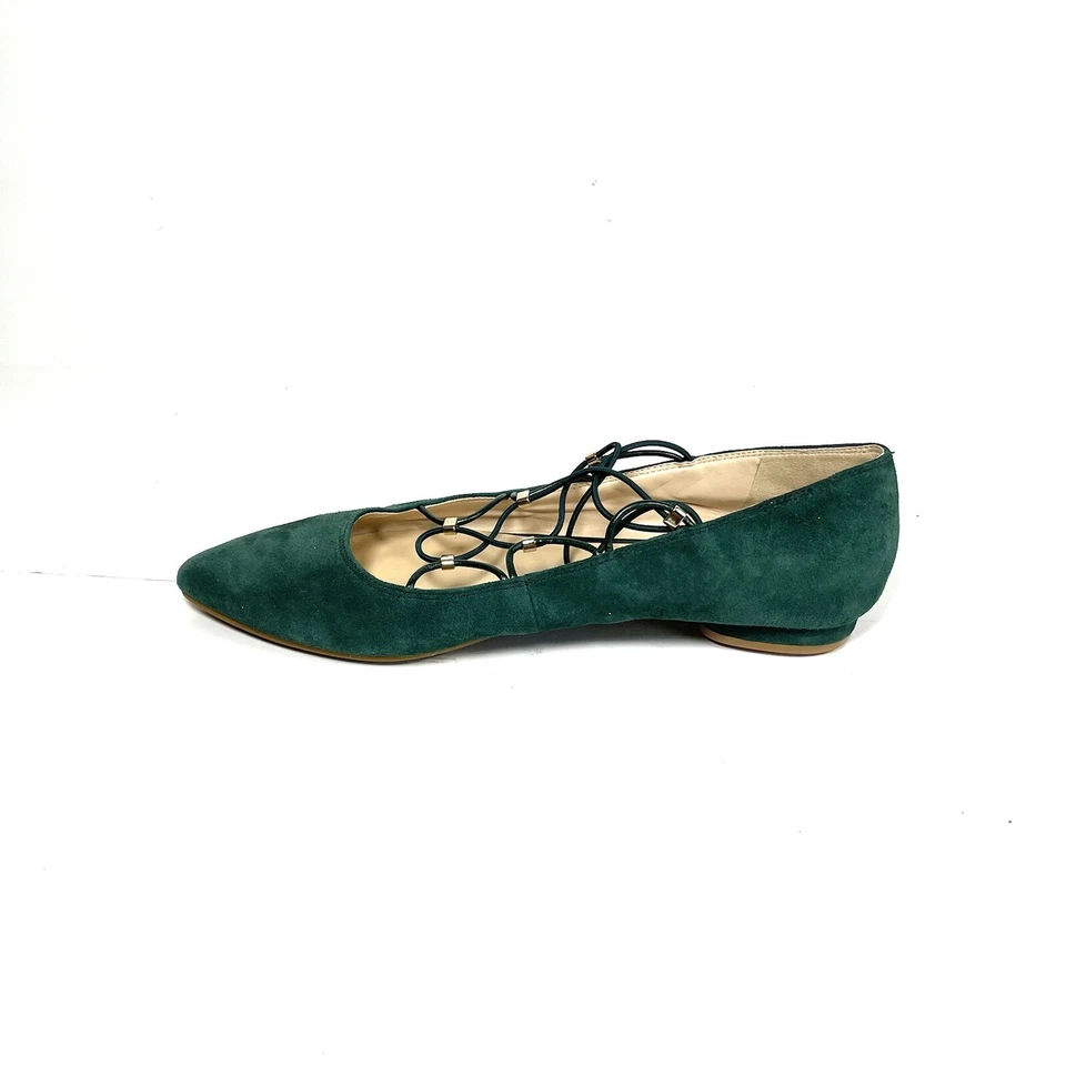 Nine West Okfineo Women’s Ballet Flats Pointed Toe Green Suede Size 7.5 M - Image 4 of 4