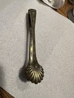 Tiffany & Co Sterling Silver Tongs Shell Sugar Ice 8” Long 925 Italy W/ Sticker