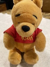 Walt Disney Winnie The Pooh Bear Stuffed Plush Animal 10" Toy J6