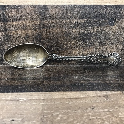 Antique Gibsonburg Ohio Public School Sterling Silver Teaspoon Pat 1899 - Picture 6 of 21
