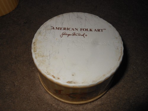 7 GEORGES BRIARD AMERICAN FOLK ART ''BUCKS COUNTY SOLDIER'' RAMEKINS / SOUFFLES - Picture 6 of 9