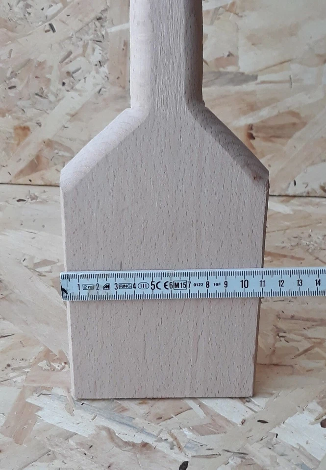 Grande Louche Géante en Bois de Hêtre Massif 124cm, Fait Main - Photo 3/4