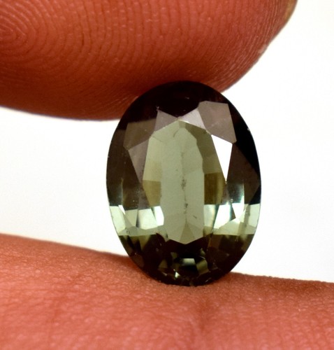 Mozambique Green Tourmaline 2.25 Ct Oval Cut Lab-Created Loose Gemstone - Picture 4 of 6