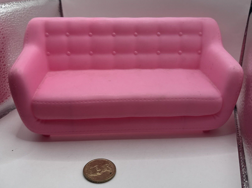 Replacement Parts for Barbie Malibu House Dollhouse Playset - FXG57 ~ Pink couch