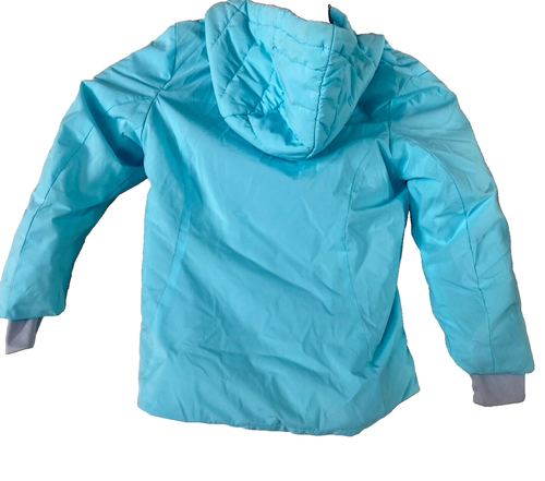 GERRY Youth Welded Hooded Lightweight Girls Teal Winter Jacket Size -5/6 - Picture 9 of 10