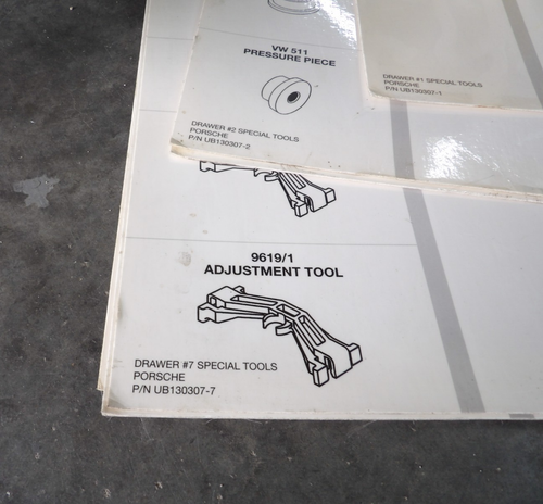 PORSCHE TOOL Drawer Schematics Updated March 2007- Multiple Drawers - Picture 5 of 14