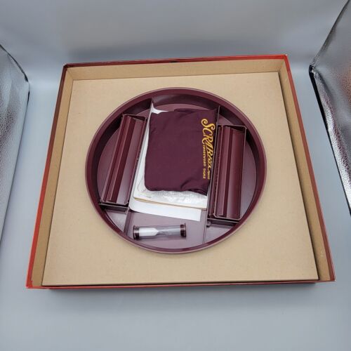 Deluxe Turntable Scrabble Crossword Board Game Parker Brothers Complete - Picture 3 of 23