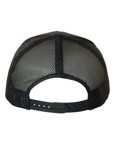 YP Classics Structured Five-Panel Retro Trucker Cap Snapback Mesh Back Hat 6506 - Picture 6 of 40