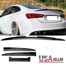 For Chevrolet Malibu 05-2023 Adjustable Gloss Rear Trunk Spoiler Wing Lip CAO