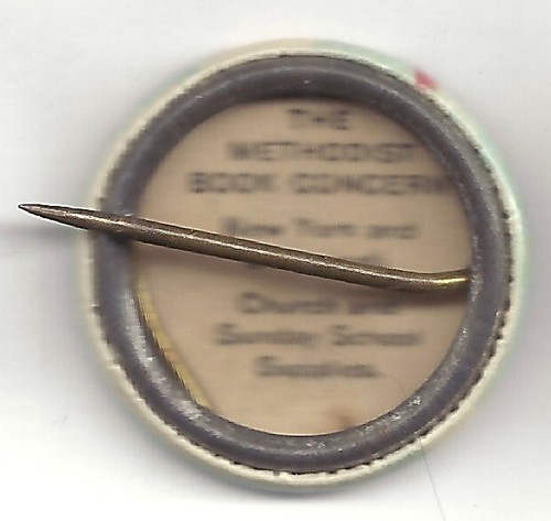 Vintage Jesus Bibel Vers Pin Sonntagsschule CHRISTUS SEGNUNG KLEINE KINDER - Bild 2 von 2