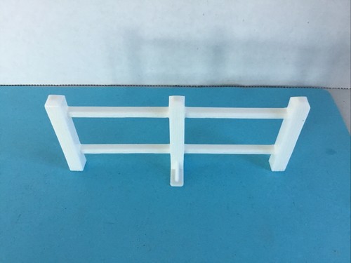 Vintage Fisher Price Little People #915 White Farm Fence piece section EUC