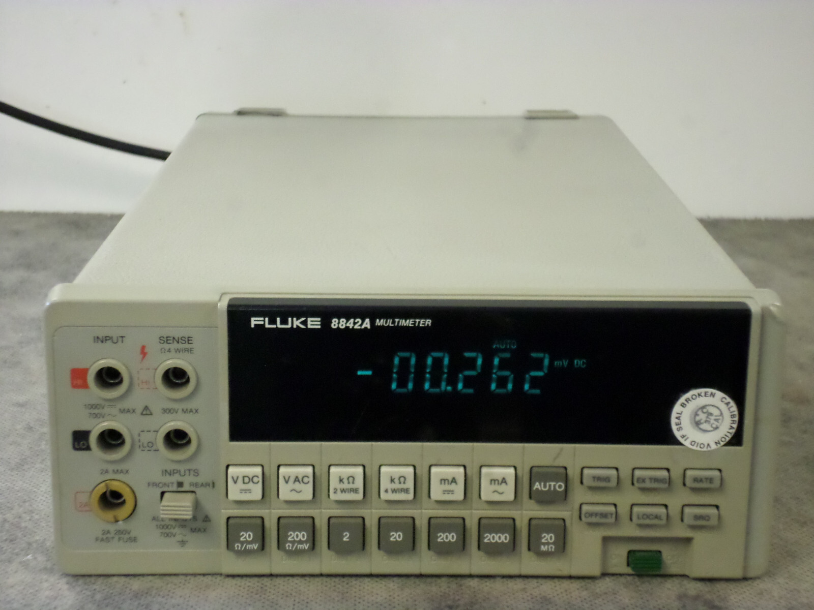 Fluke 8842A 5.5 Digit Multimeter Opt AC09 True RMS, IEEE05 GPIB