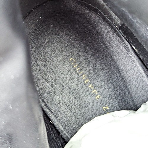 Giuseppe Zanotti Women Pink Salmon Croc Lace Leather Combat Boots 10.5US EUR 41 - Picture 6 of 8