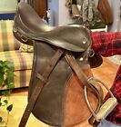 English Saddle, 13" with Stirrups - Dark Brown Leather - Free Shipping